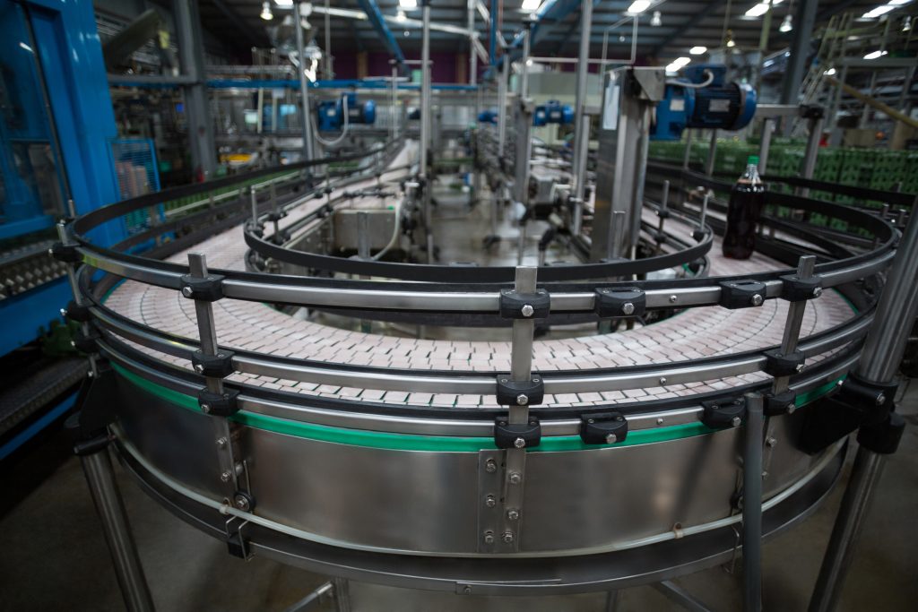 Machinery and production line in factory